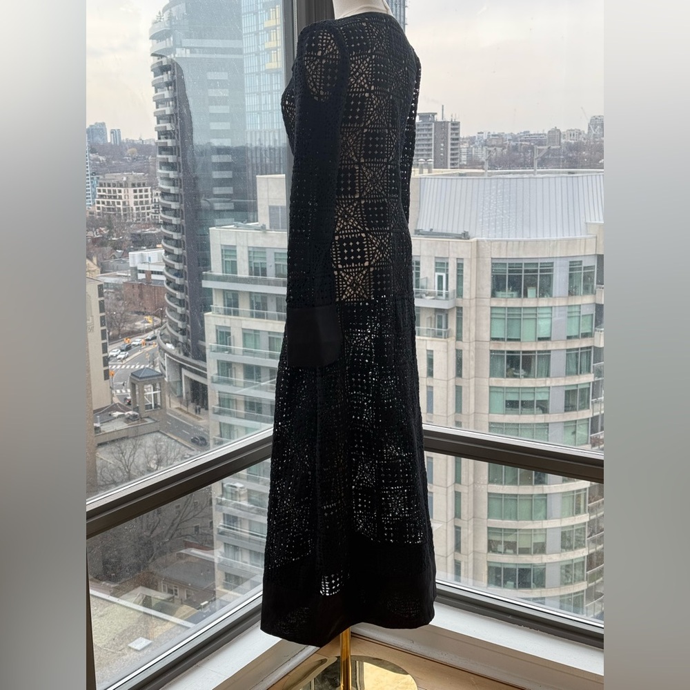 🆕 SIR THE LABEL 🧿 NWOT Rayure Long Sleeve Crochet Maxi Dress, Sz 1 US 4 - Picture 9 of 17